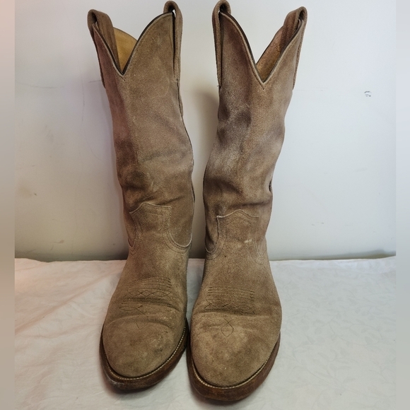 Vintage Leather Cowboy Western Boots - Picture 3 of 12